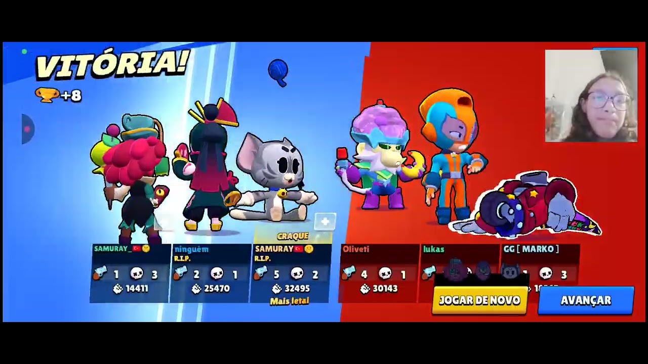 Jogando brawl stars(conta secundária)