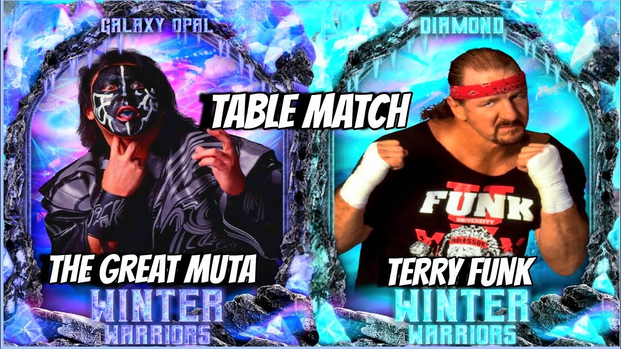 WWE 2K24 My FACTION: LIVE EVENTS 5-MINUTE WARNING: GREAT MUTA Vs TERRY FUNK TABLE MATCH