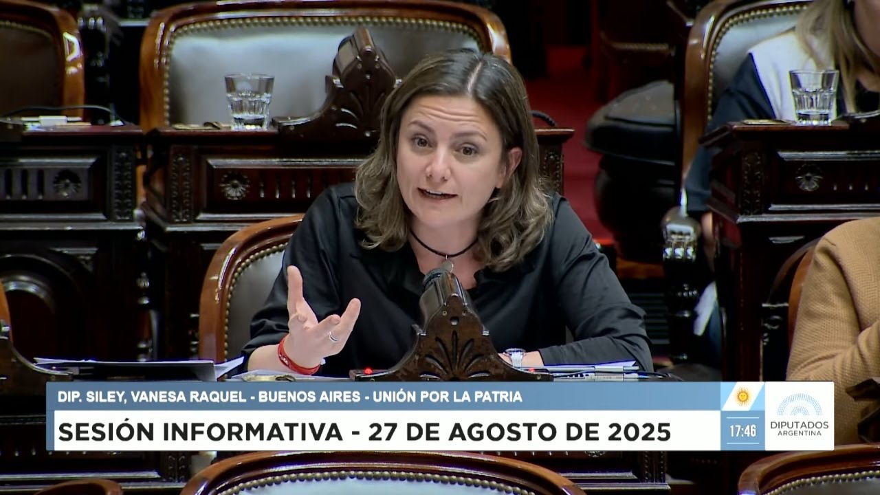Diputada Siley, Vanesa Raquel - UxP - Sesión Informativa 27-08-2025