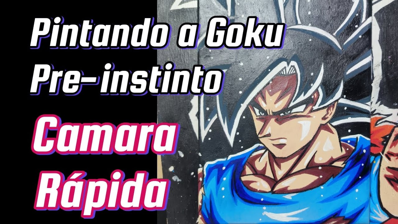 Pintando a Goku Pre-instinto en Lienzo✨ 
