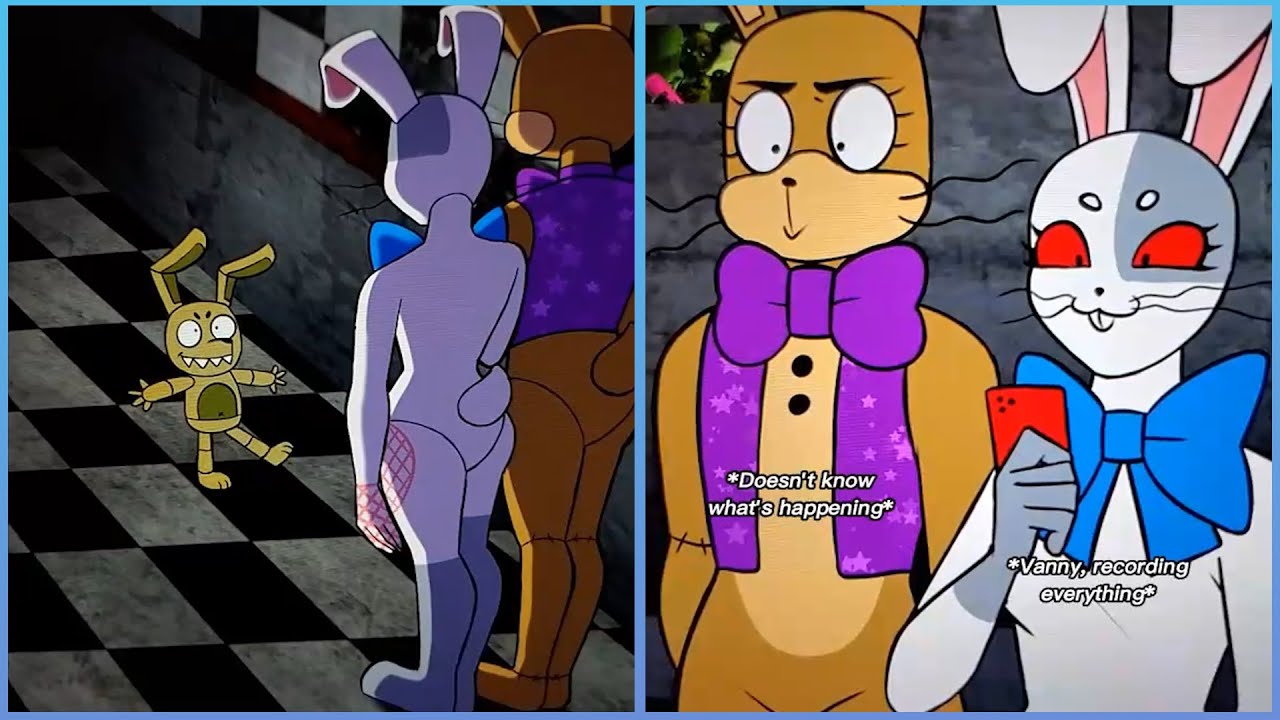Dance Plushtrap x Vanny x Glitchtrap FNAF Funny Animation Memes