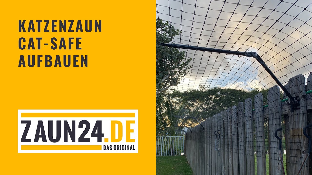 Katzenzaun Cat-Safe Nachrüst-Set aufbauen - Montagevideo | Purrfect Fence
