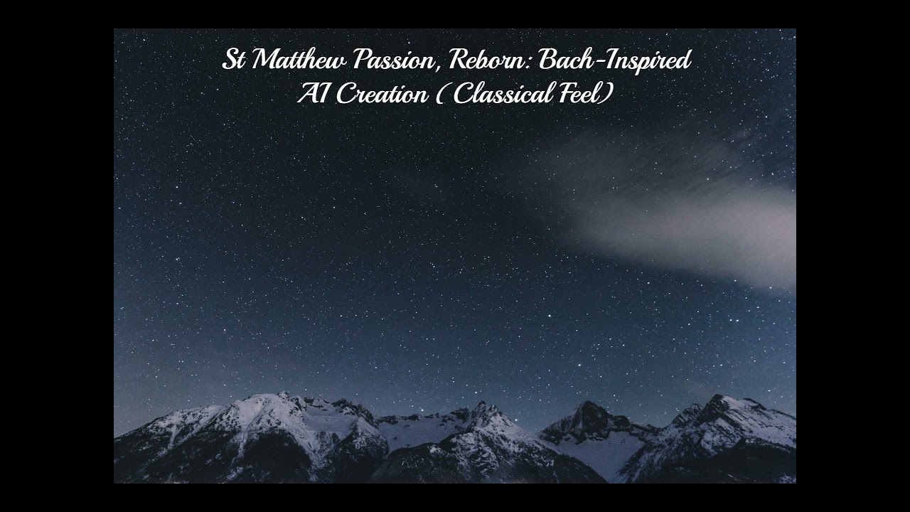 St Matthew Passion, Reborn: Bach-Inspired AI Creation (Classical Feel)