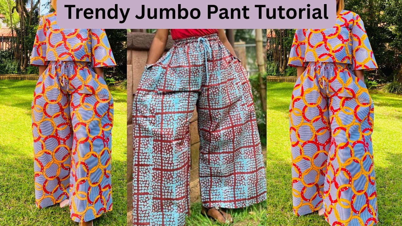 How to Cut and Sew the TRENDY JUMBO PANT || Beginners Friendly