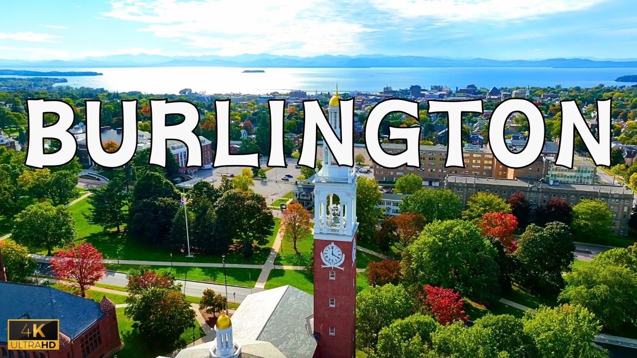 Burlington, Vermont, USA 🇺🇸 4K | Drone Footage