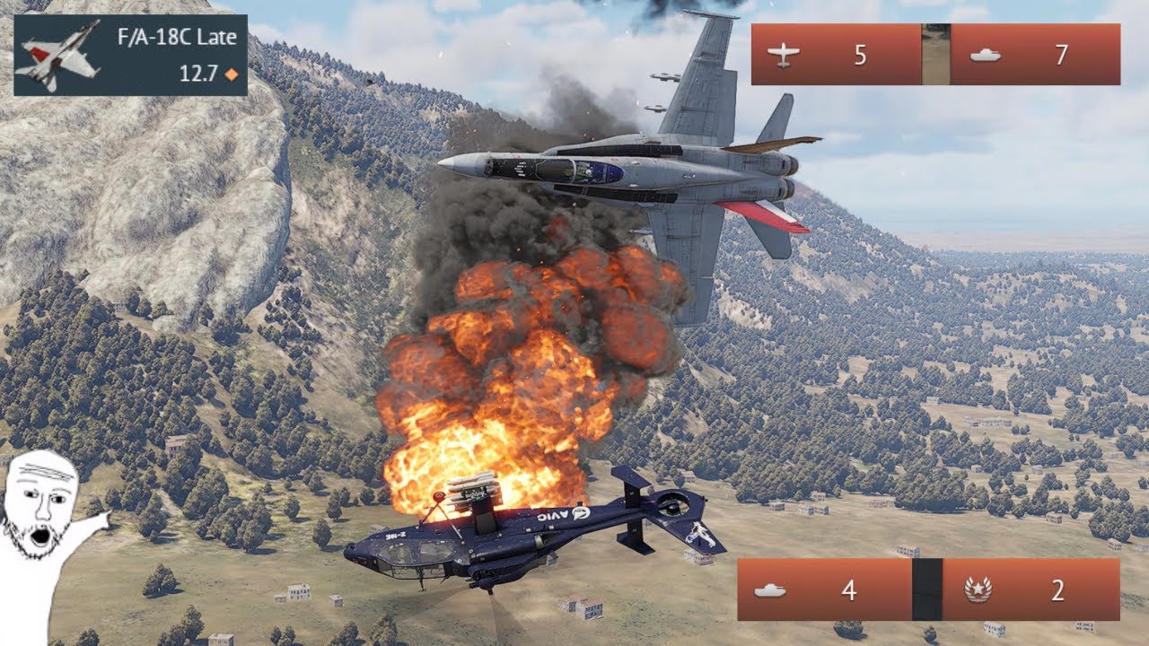 Poor SAMs Don’t Stand a Chance vs F/A-18C Late! War Thunder [Gameplay + Memes]