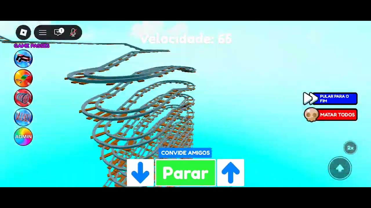 Jogando jogo do trenzinho no Roblox deixa o seu like ❤️