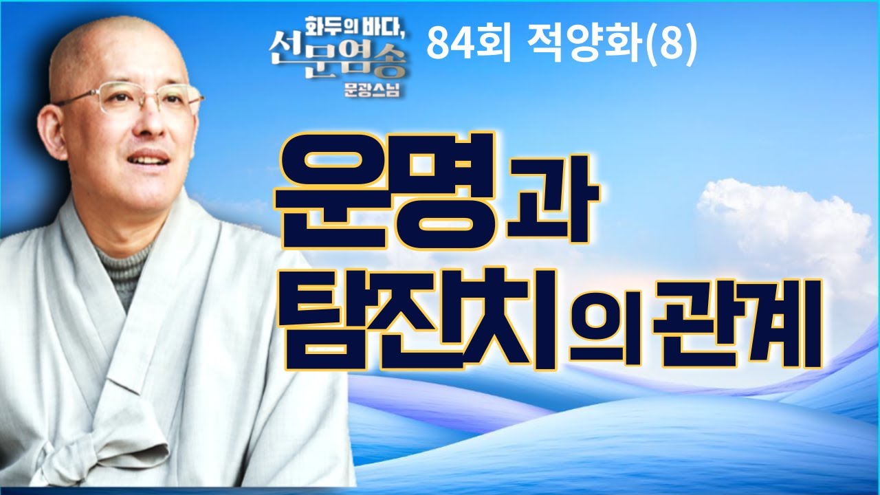 운명과 탐진치와의 관계가 궁금하다![문광스님 화두의 바다 선문염송 84회 적양화(8) 전체영상] #문광스님 #화두