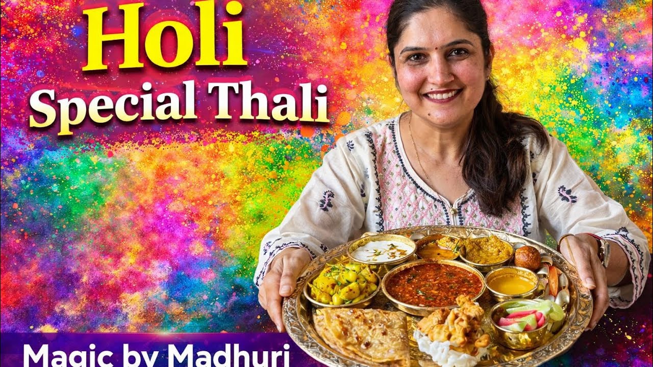 Holi special thali 😍👌  | Magic by Madhuri | | #holi #thali #homemade #fypp #holispecial |