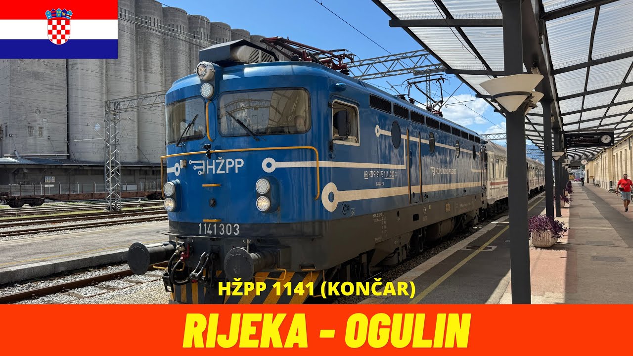 Cab Ride Rijeka → Ogulin (Zagreb–Rijeka railway - M202, Croatia, July 2025) driver's view 4K