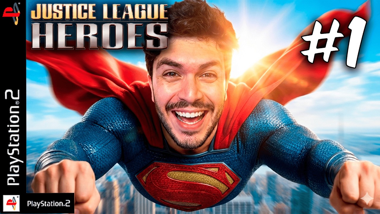 JOGANDO PELA PRIMEIRA VEZ LIGA DA JUSTIÇA DE PS2 - PTBR DUBLADO