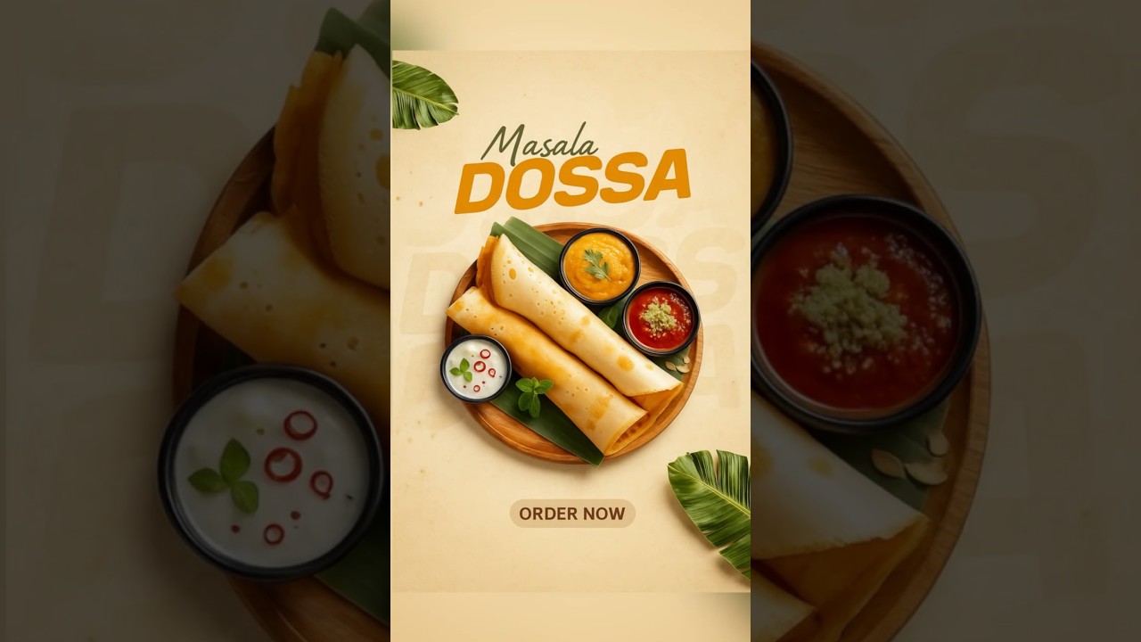 Design Viral Food Poster in Canva! 🍔🔥 #shortsvideo