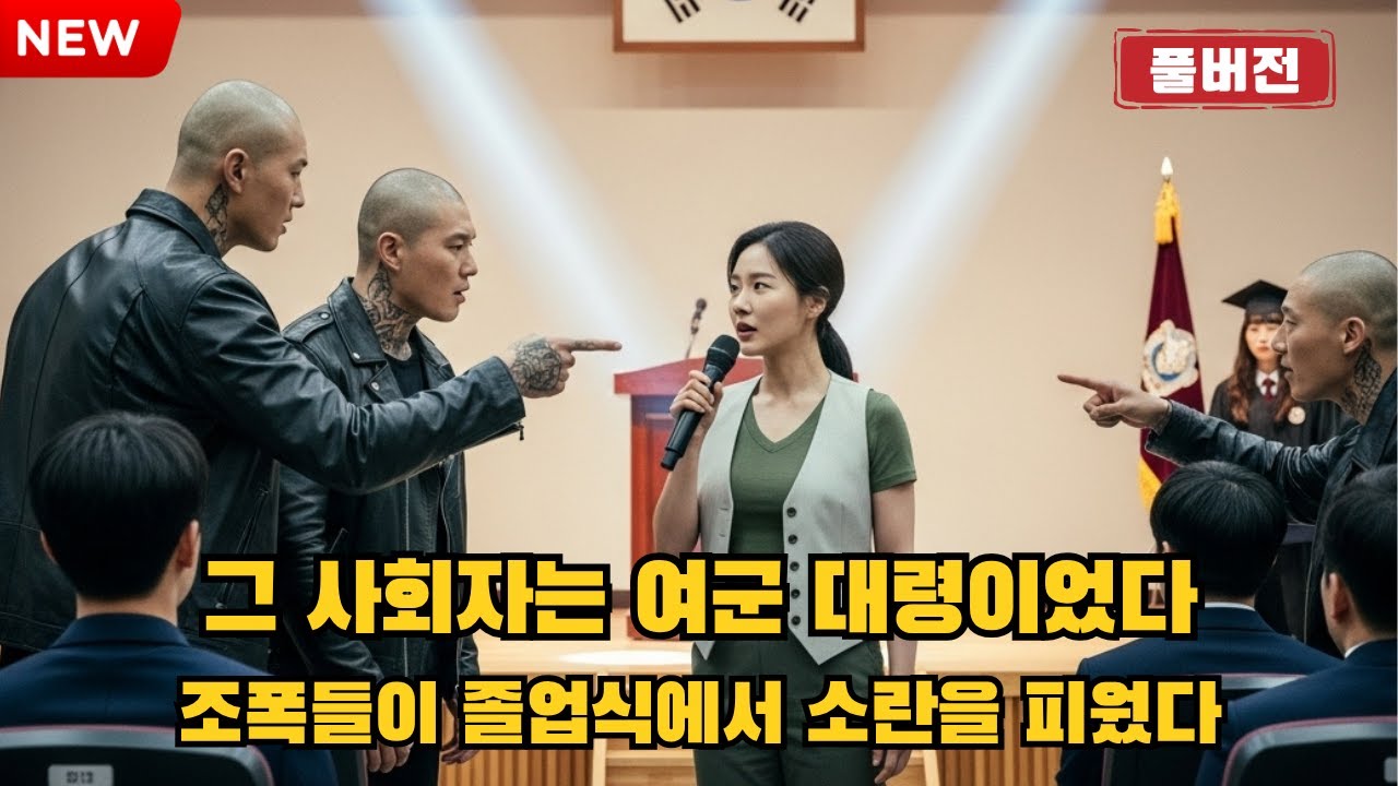 [실화] 조폭들이 졸업식에서 소란을 피웠다… 그러나 사회자는 여군 대령이었다[오디오북] [반전사연] [감동사연]
