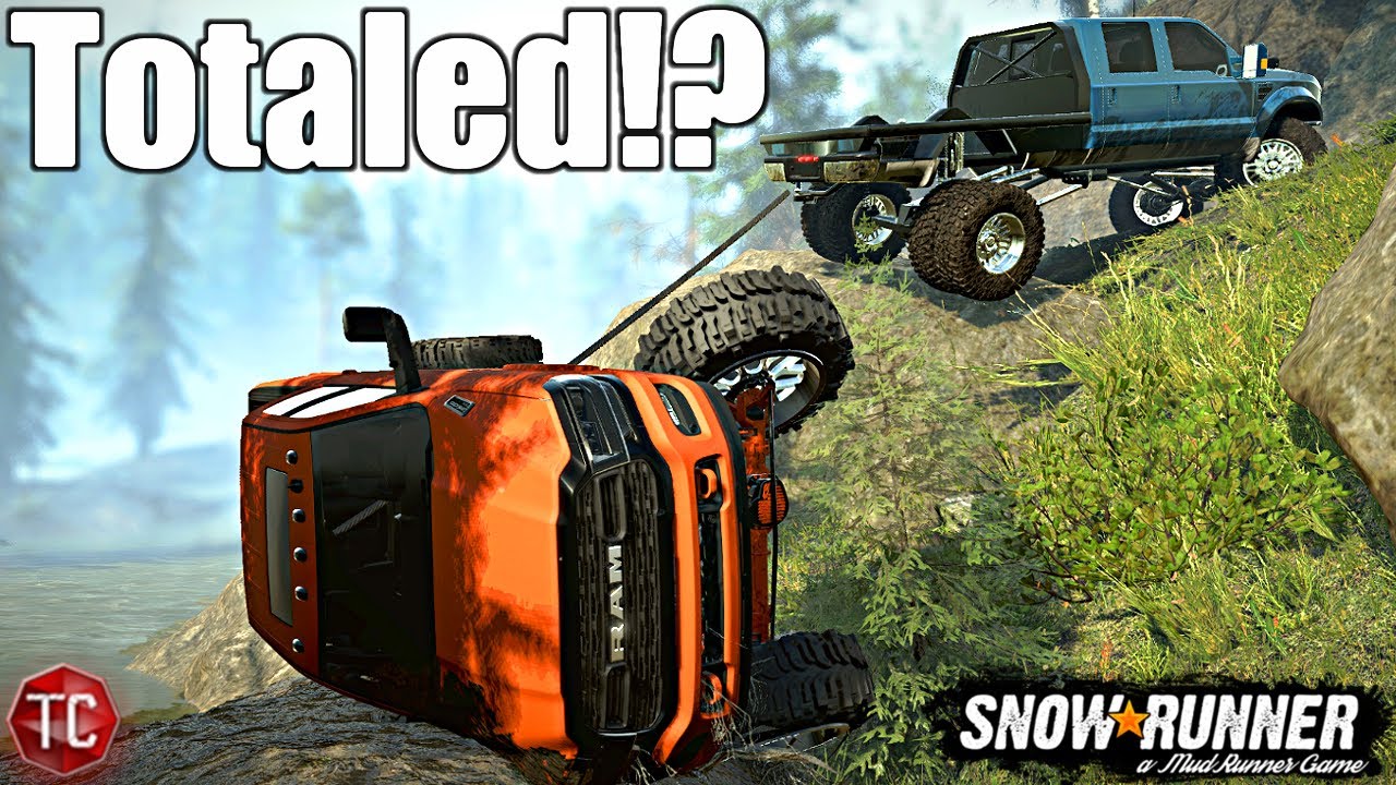 SnowRunner: $100K Cummins SEMA Truck ROLLOVER Recovery! Small Town RP Part 18
