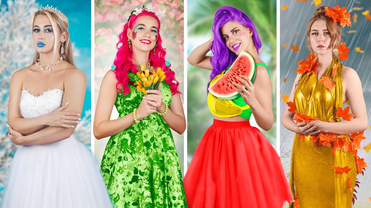 Quatro Estações / Menina Inverso, Menina Primavera, Menina Verão e Menina Outono