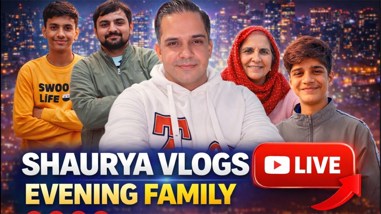 आज शाम फैमिली के साथ LIVE ❤️ | हल्की-फुल्की बातें | Shaurya Vlogs