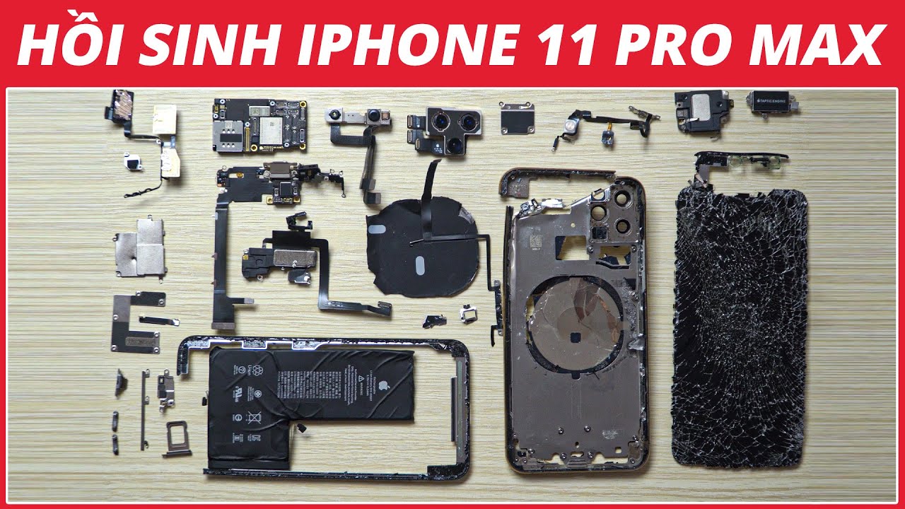 Hồi sinh iPhone 11 Pro Max: Thay màn hình, thay vỏ giá chưa tới 1/2 máy mới | Điện Thoại Vui TV