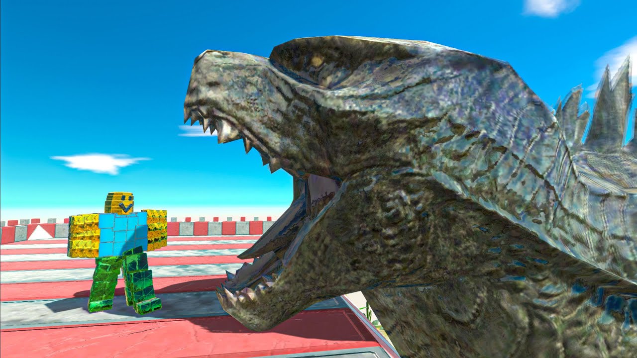 MEGA GODZILLA vs Workshop Units - Animal Revolt Battle Simulator