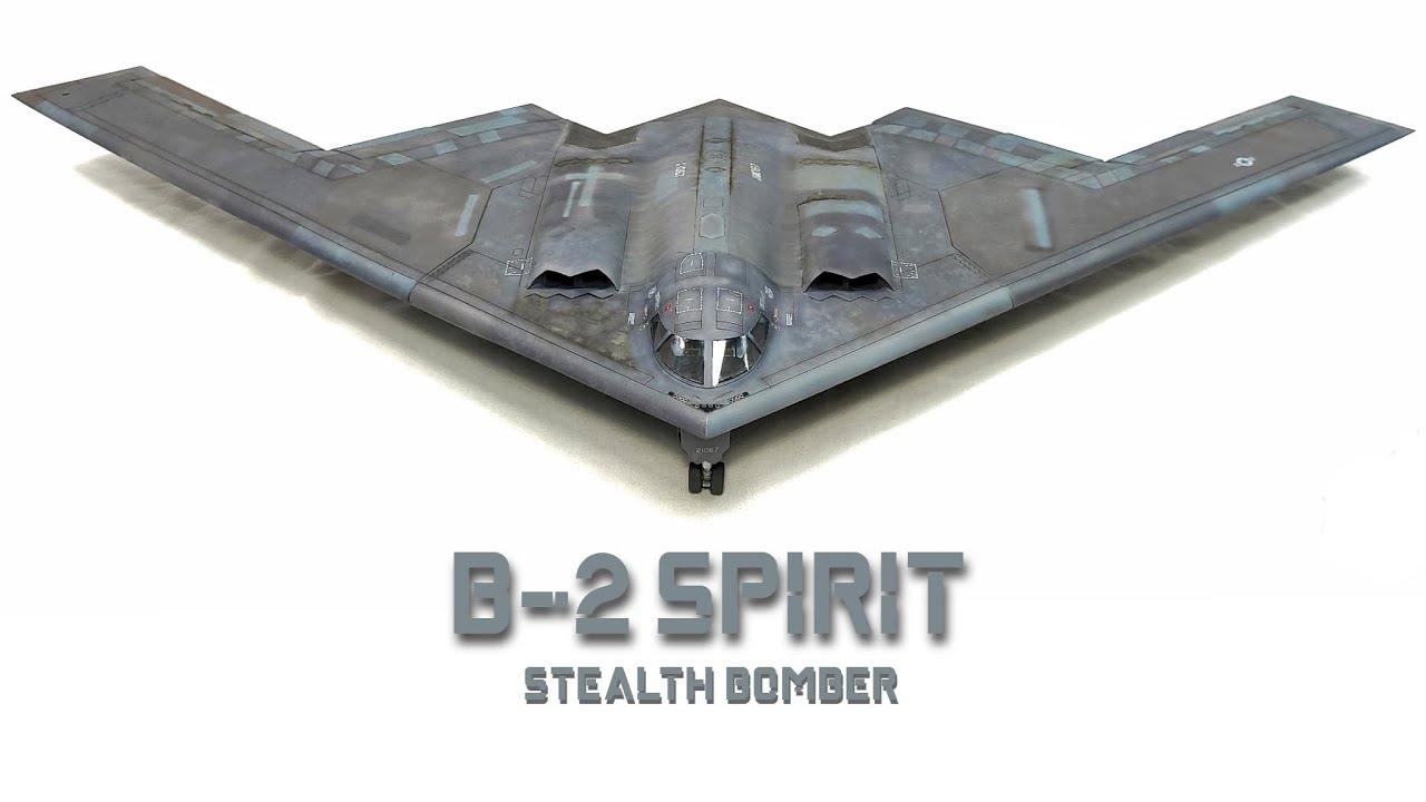 B-2 Spirit Stealth Bomber Aircraft Extreme Weathering -1/72 Modelcollect