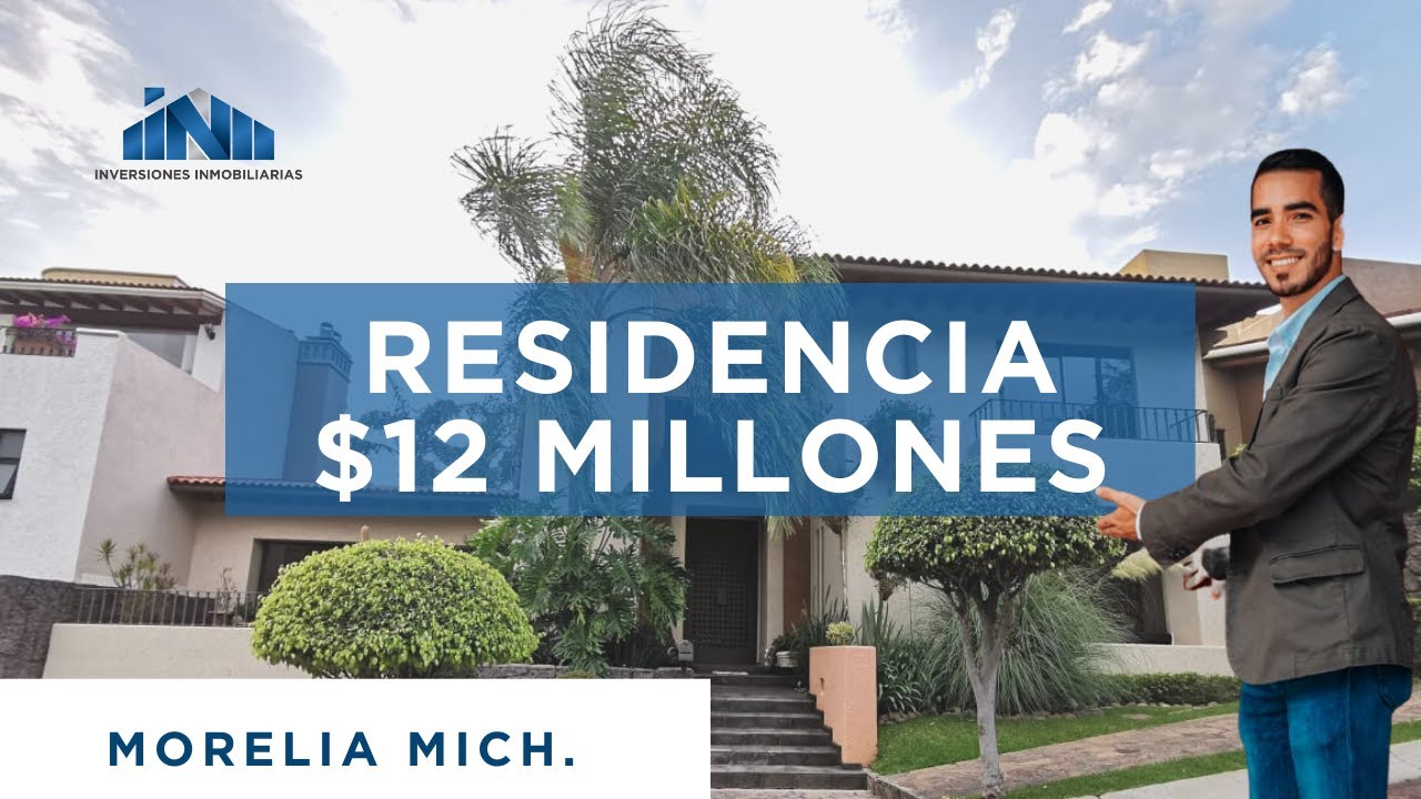 Residencia en Morelia de $12 MILLONES.