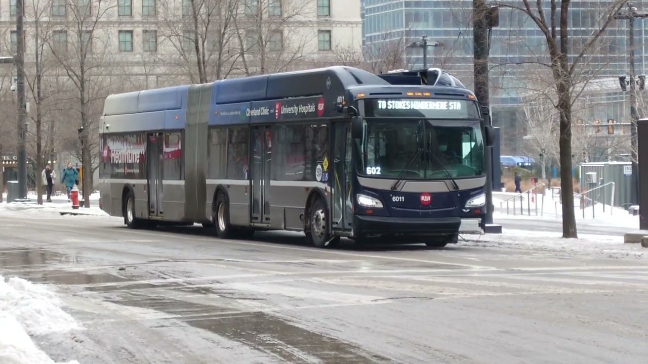 GCRTA 2021 New Flyer XN60 6011 On the Health Line