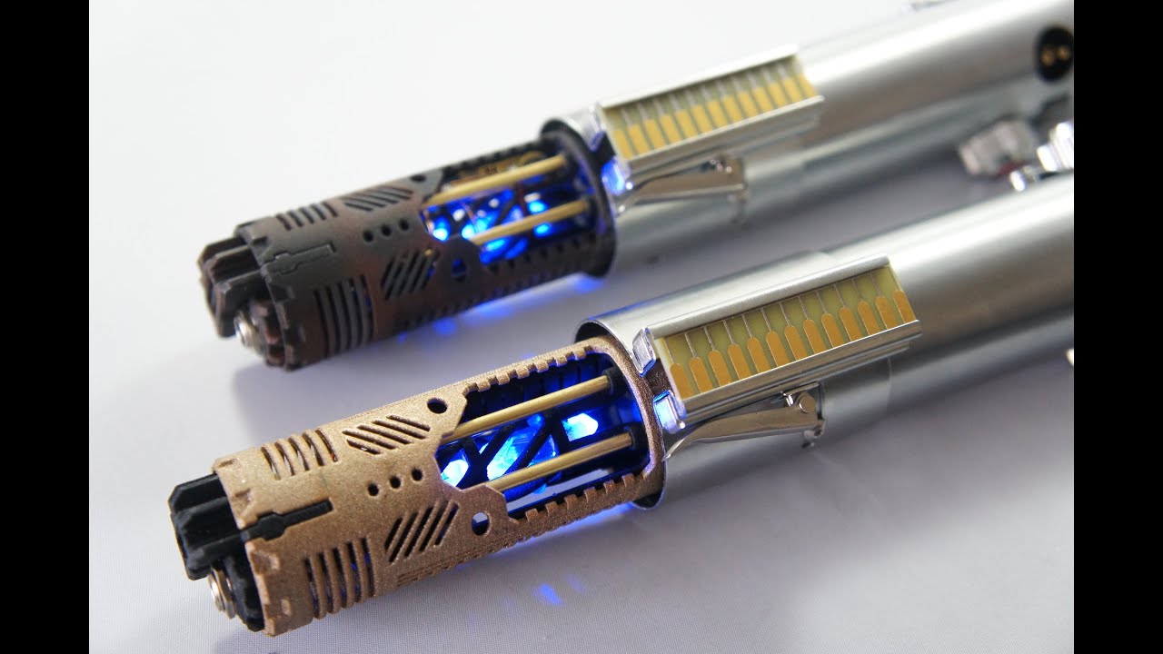 David and Ollys Graflex 2.0 Crystal Chamber FX Lightsabers The Force Awakens & ESB