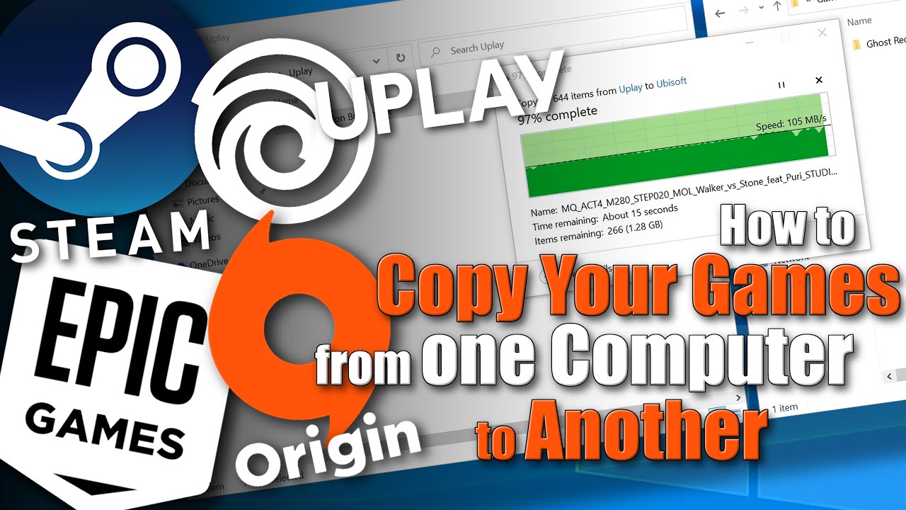Как скопировать игры с одного компьютера на другой — лаунчеры Uplay, Steam, Epic Games и Origin