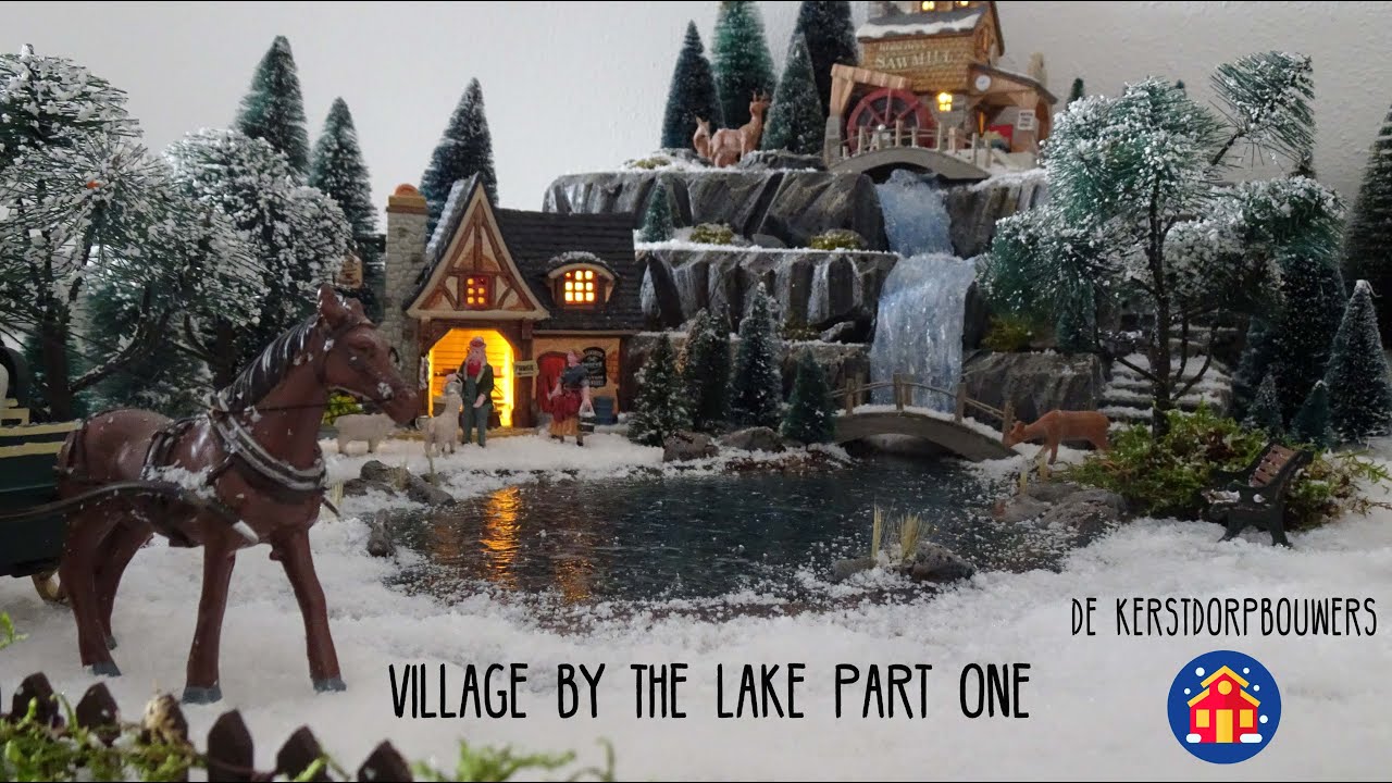 Kerstdorp bouwen met De Kerstdorpbouwers - Village by the lake Part 1