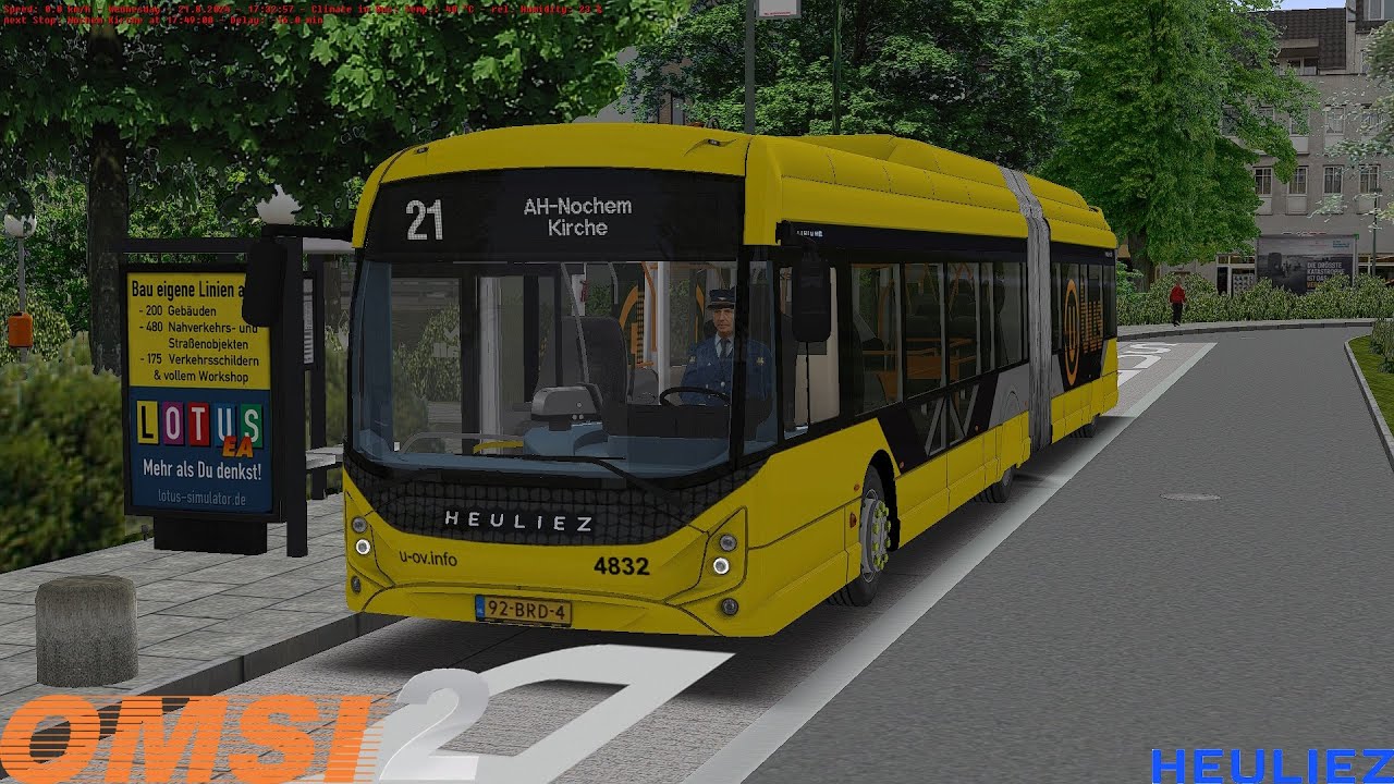 Omsi 2 - Ahlheim Laurenzbach Updated - Line 21 - Heuliez GX 437 Linium Electric