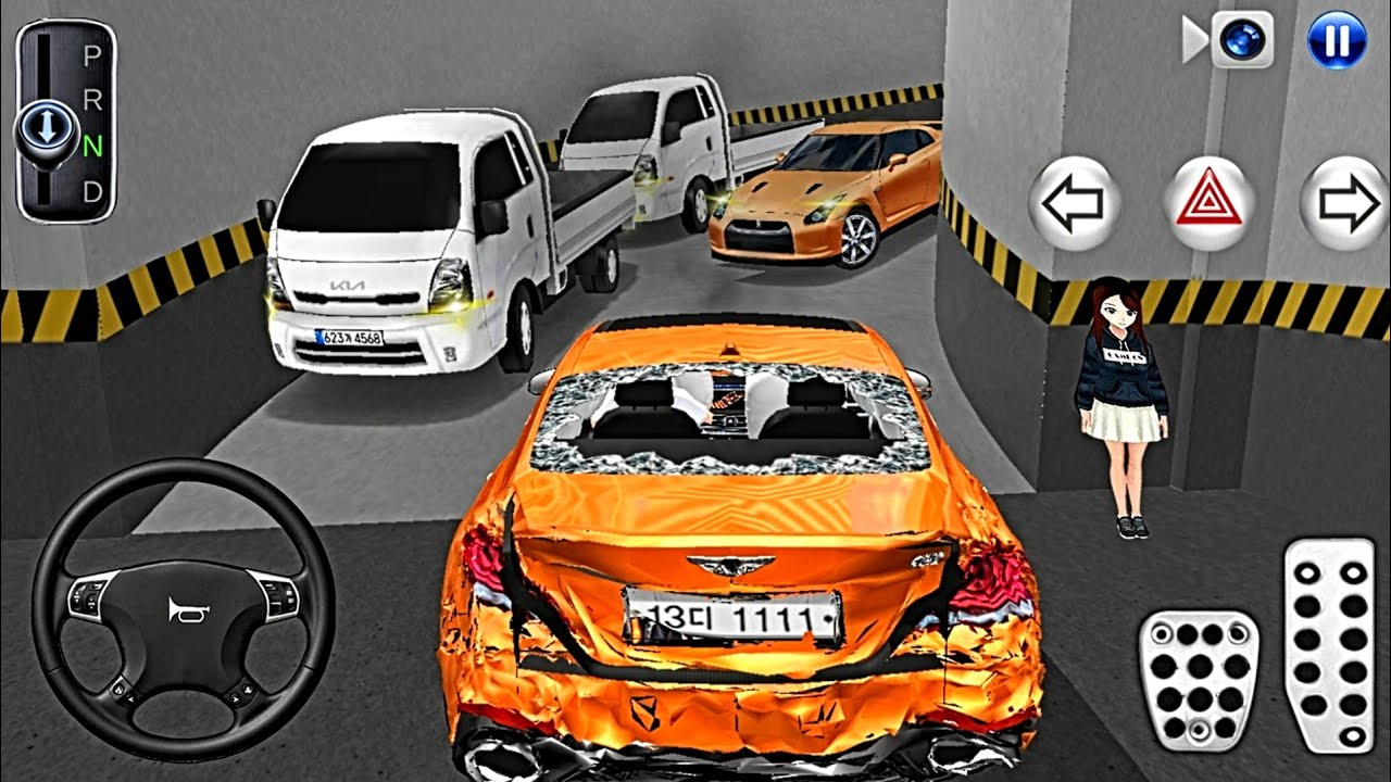 New Crashed car Stuck in Parking Garage - 3D Driving Class 2026 - 3D Driving Class - Car Game