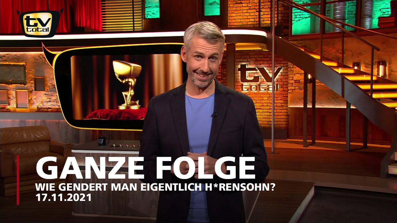 Wie gendert man eigentlich H*rensohn? | TV total | Full Episode vom 17.11.2021