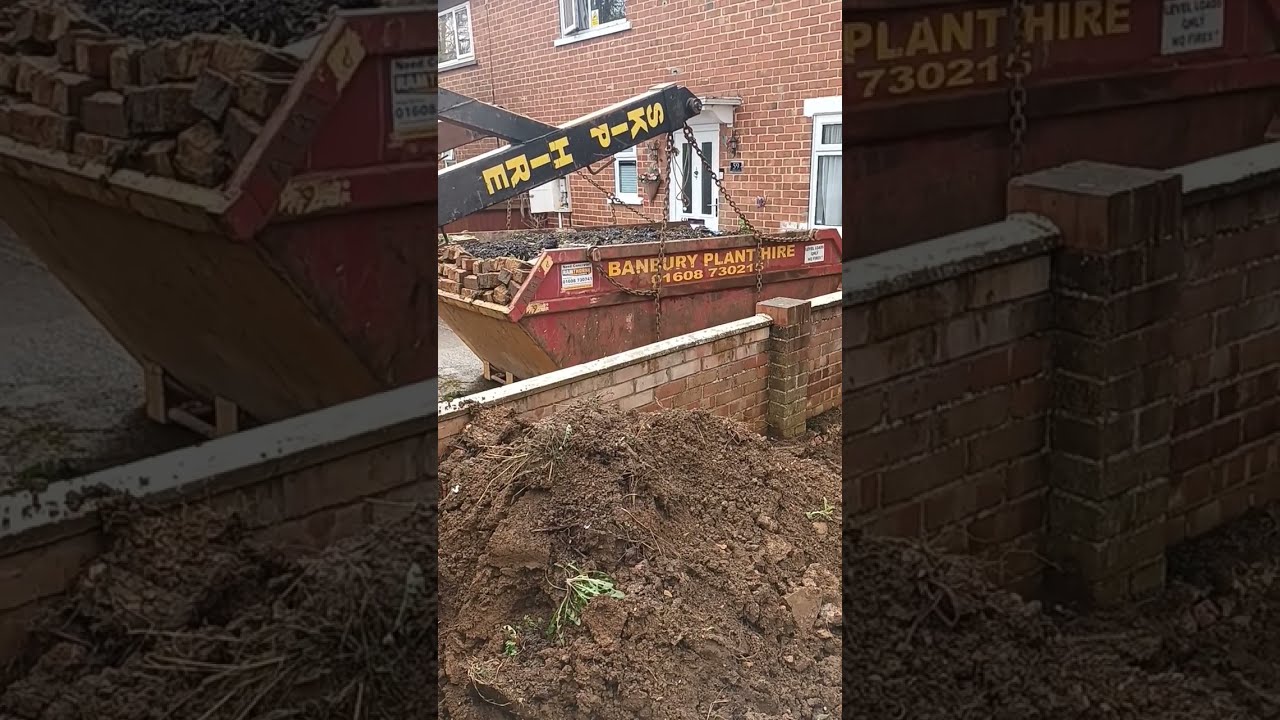 This is how they replace a 6 yard skip in your yard.