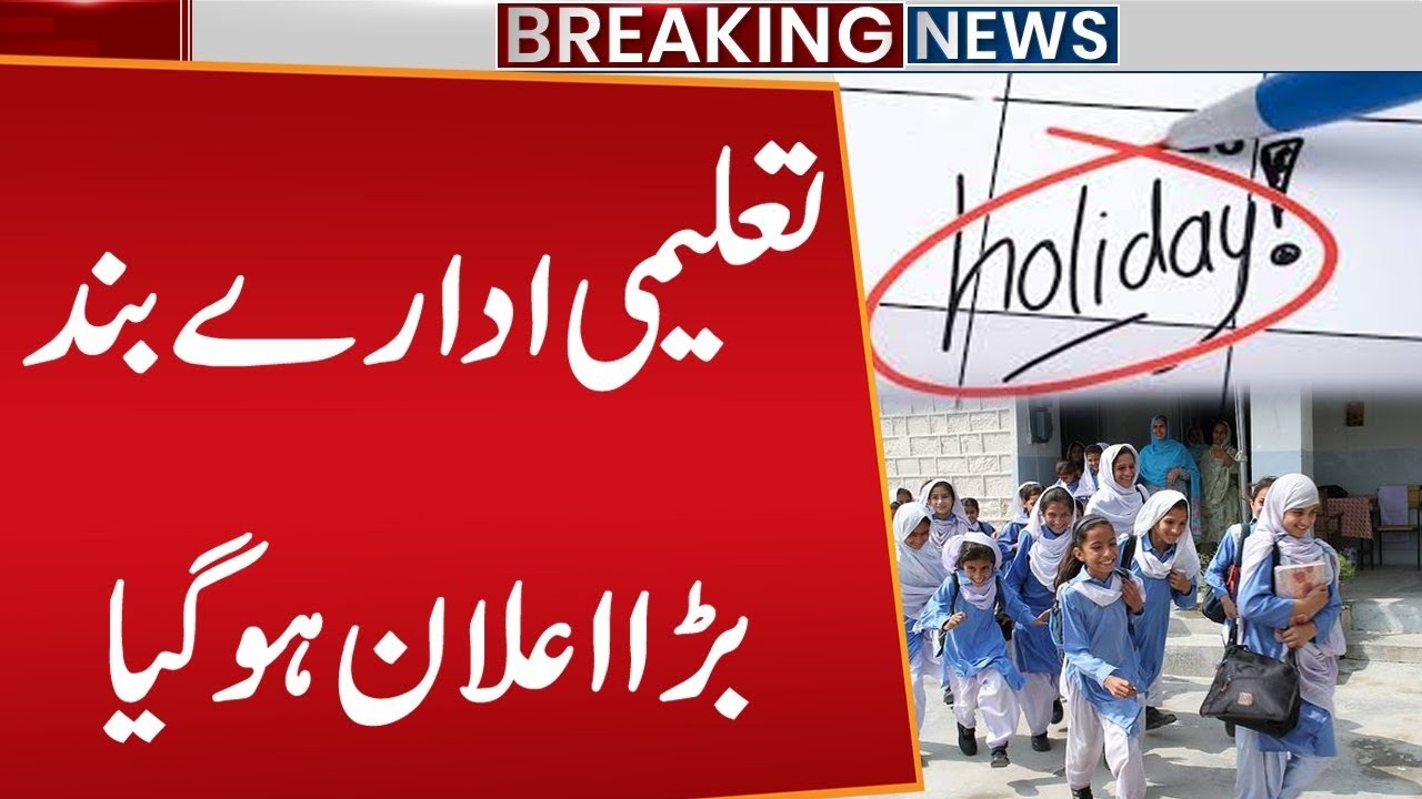 School Closed In Sindh | Govt Big Announcement | Breaking News | Public News