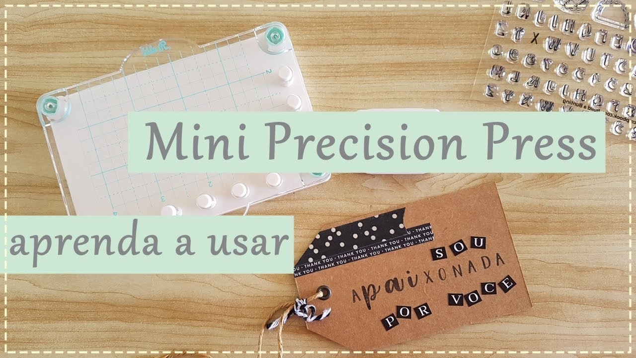 APRESENTANDO Mini Precision Press - We R Memory Keepers - Aprenda a usar