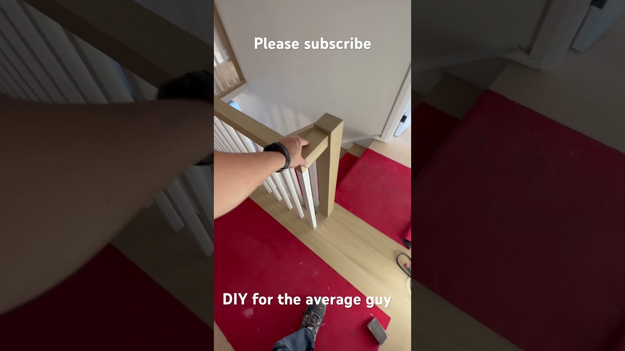 Stair design newel post location #diy #stairs #modern #construction #woodstairs #staircase