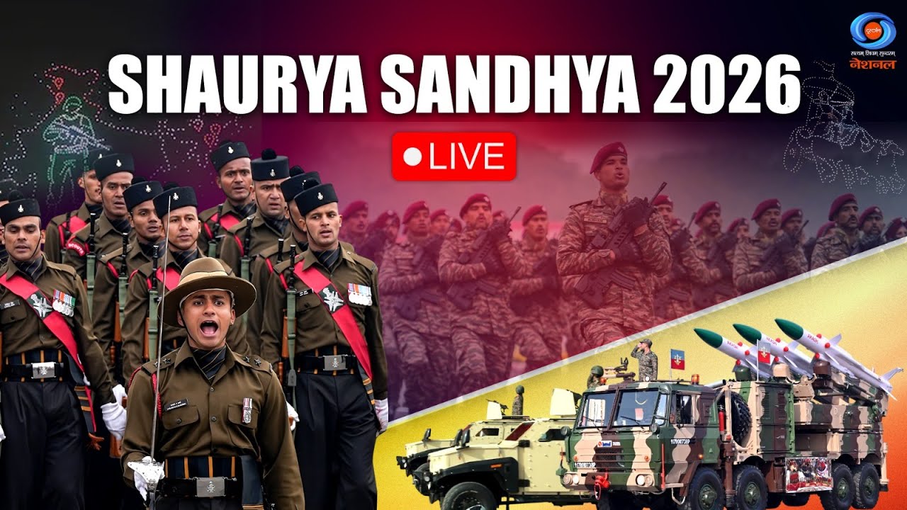 LIVE : Shaurya Sandhya 2026 | शौर्य संध्या में ऑपरेशन सिंदूर का प्रदर्शन | Drone Show | Indian Army