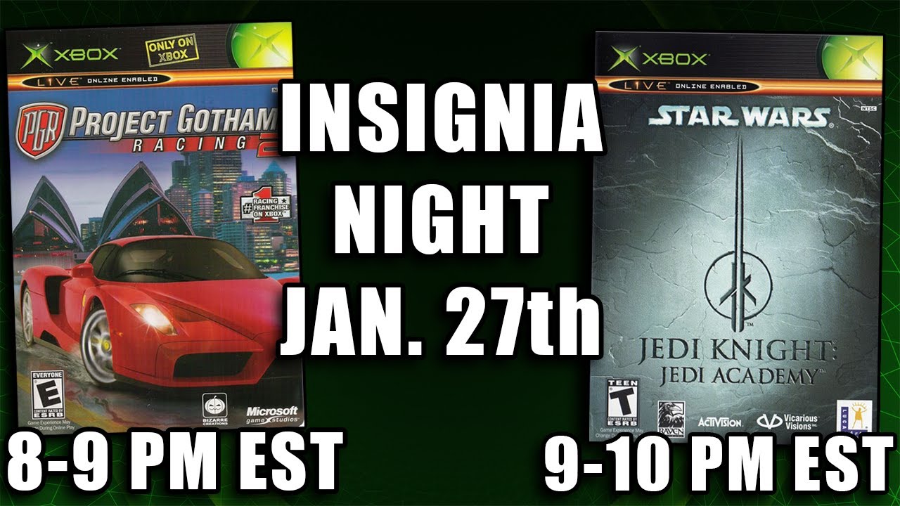 Playing Project Gotham Racing 2 and Jedi Academy on the Original Xbox Live with Insignia