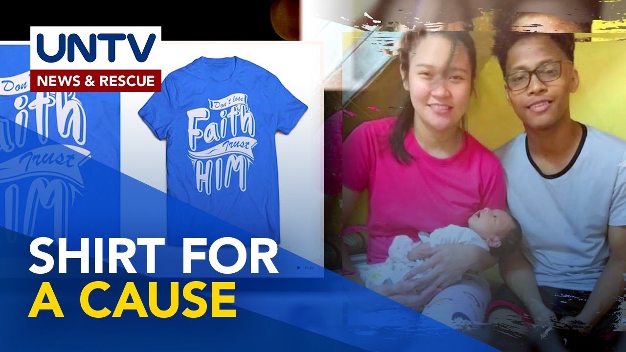 Kidney disease patient, nagbebenta ng inspirational T-shirts para sa kanyang gamutan