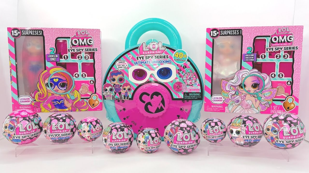 ASMR LOL SURPRISE EYE SPY Series Oddly Satisfying Toy Unboxing