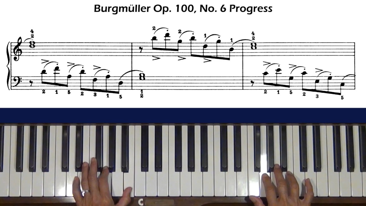 Burgmuller Op. 100, No. 6 Progress Piano Tutorial