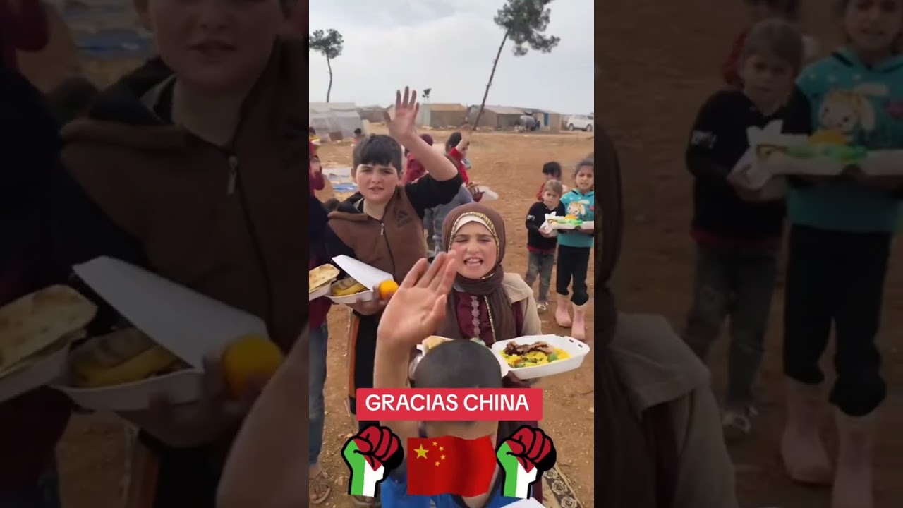 China se salta sanciones y manda ayuda a Palestina, EEUU callado!! #china #palestine