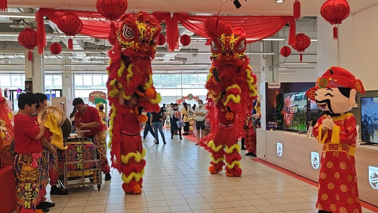 2024 CNY Traditional Lion Dance Performance @ Aeon Big Kepong 