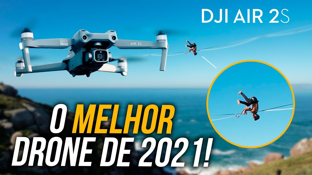 Drone DJI Air 2S tem ALTA QUALIDADE sem cobrar muito: 4K 60FPS, 31 minutos de voo, 12km