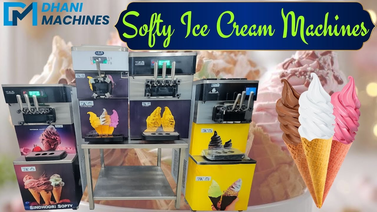 🍦 4 Softy Machines Demo | High Quality Ice Cream Machine | Best for Shop & Business