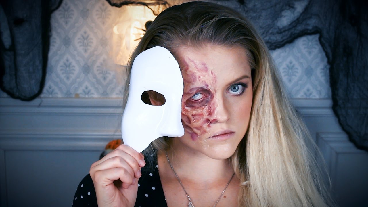 Phantom of the opera Halloween makeup // SFX tutorial