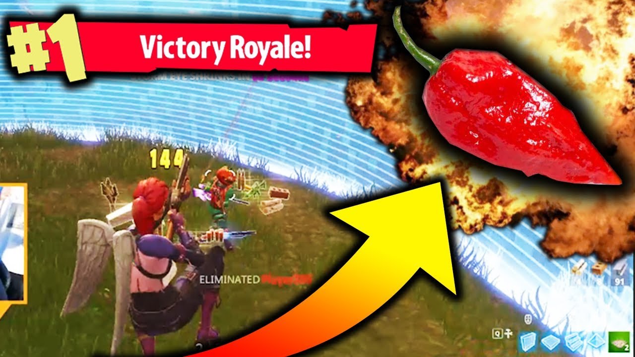 *INTENSE* GHOST PEPPER CHALLENGE IN FORTNITE BATTLE ROYALE!!!
