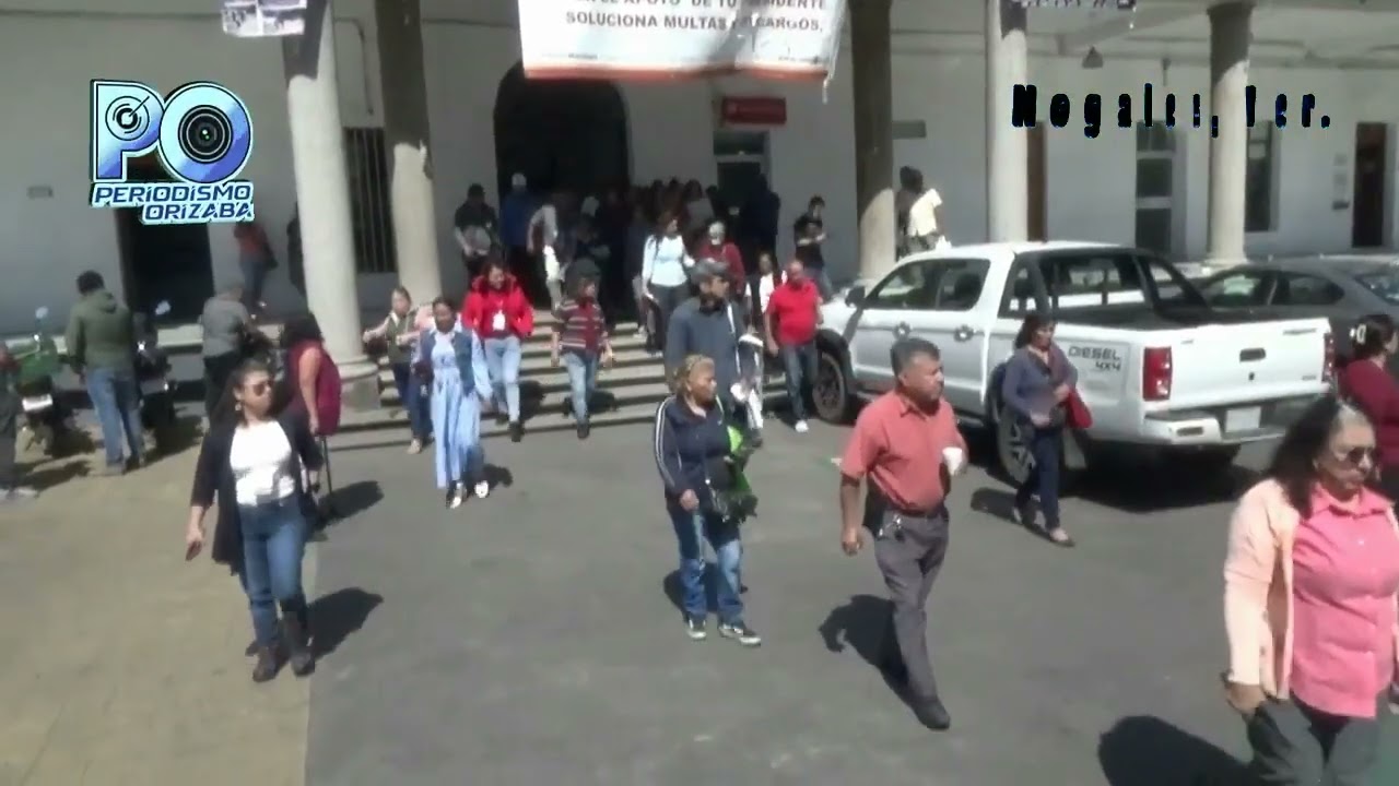 Realizan simulacro de sismo en el ayuntamiento de Nogales