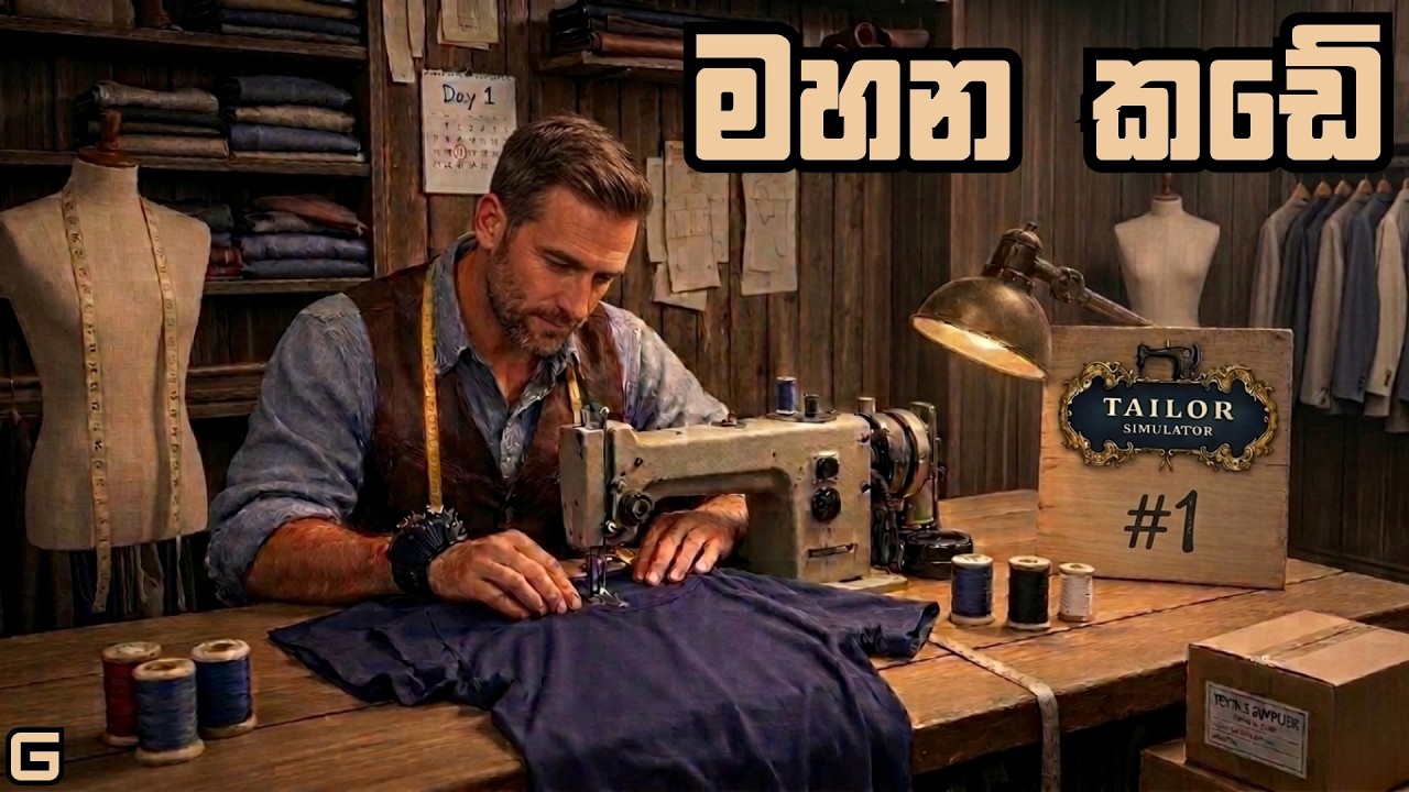 මහන කඩේ | Tailor Simulator - Sinhala Gameplay | #1