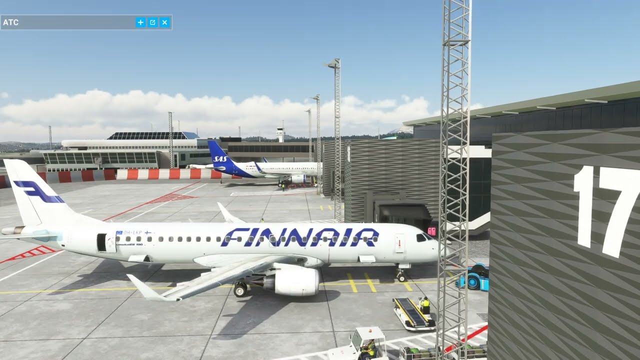 MSFS. Virtualcol Embraer 190 startup at ENBR.
