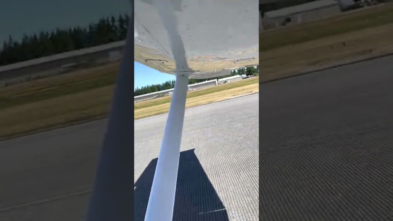 General Aviation Cessna 152 Takeoff from William R. Fairchild International Airport (CLM)